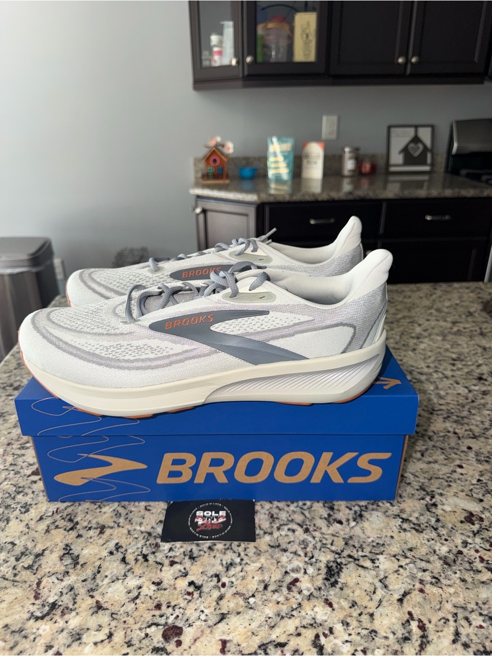 Size 13 Brooks Revel 9 Grey Grey Brown SKU 1104992E092 Brand New